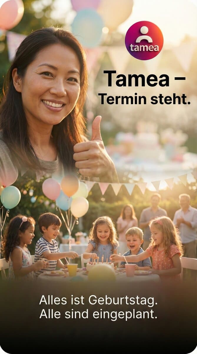 Kindergeburtstag - Tamea – Termin steht.