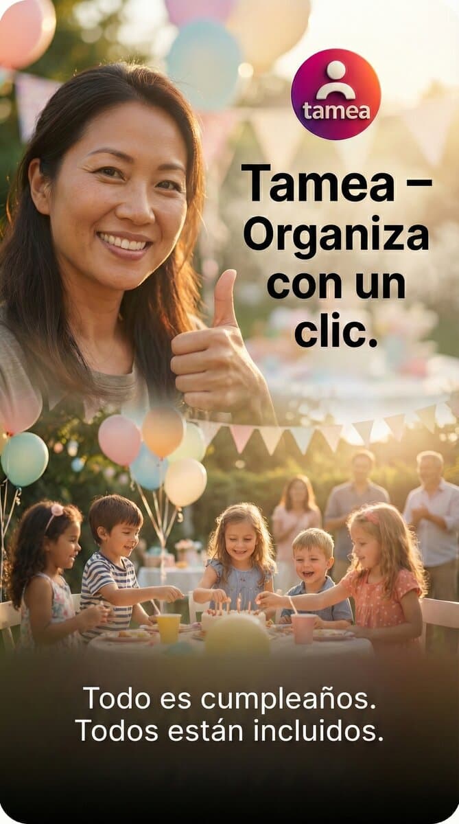 Cumpleaños infantiles - Tamea – Organiza con un clic.